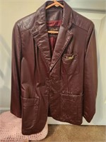 Vintage Aigner Leather Jacket Size 12