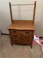 Antique Washstand with Towel Rack