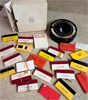 VINTAGE COLOR PICTURE SLIDES & CIRCULAR WHEEL LOT