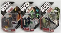 (3) 2007 Star Wars 30th Anniversary Action Figure