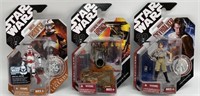 (3) 2007 Star Wars 30th Anniversary Action Figure