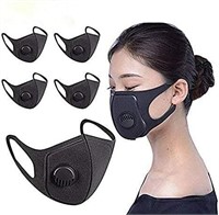 5 PACK Face Protective with Breathing – Washable,
