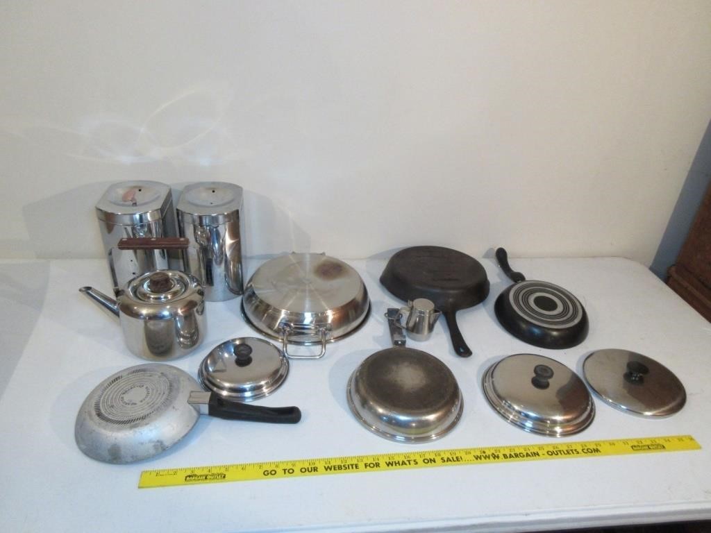 Pots and pans, etc.