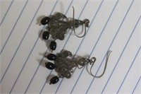 A Pair of Sterling Earrings