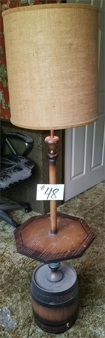 Vintage Barrell Floor Lamp