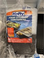 Hefty food storage containers 60pcs