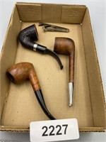 (3) Pipes (1 marked Savinelli S.L.E.) & Pipe