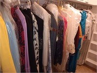 Contents of the closet on the left side, some