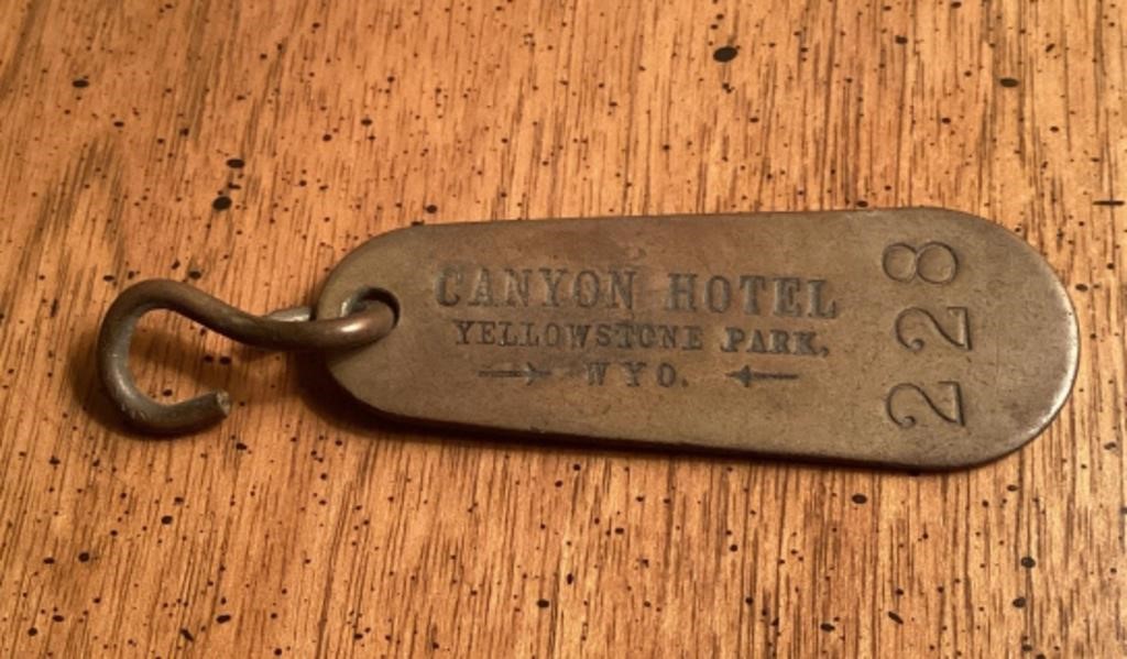 Brass Canyon Hotel key holder