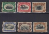 US Stamps #294-299 Mint Hinged bright and fresh co