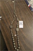 SILVER BEAD NECKLACE