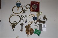 MISC KEY CHAINS AND MONEY CLIP