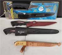 (4) Various Fixed Blade Knives  See Description
