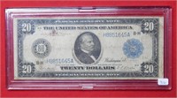 1914 $20 Federal Reserve Note St Louis, MO Lg Size