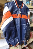NFL Chicago Bears leather coat size L