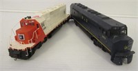 (2) Items including engines 9859 B and O railroad