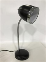 Small black metal gooseneck lamp