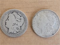 2 Morgan Dollars