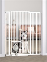 Tall Cat Gate 29.5-40.6 Wide  Cat Door  H:55.11in
