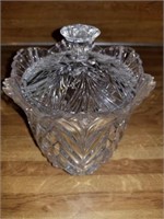 LEAD CRYSTAL FROM GERMANY JAR WITH LID