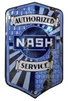 Nash Service Double-Sided Porcelain Sign