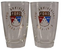 Ford 50th Anniversary 1903-1953 Glasses