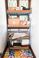 Metal & Wood Shelf Rack-Contents NOT Included -