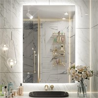Keonjinn Backlit Mirror Bathroom 40 x 24 Inch LED