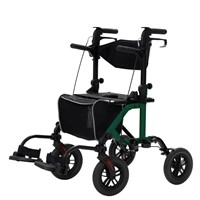 ELENKER All-Terrain 2 in 1 Rollator Walker & Trans