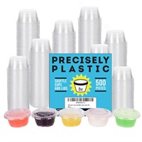 [500 sets - 2oz] Disposable Plastic Souffle/Portio