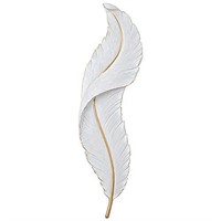 DJAMEL :Creative Wall Sconce,White Resin Feather D