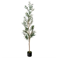 DIIGER 6.5FT (78'') Tall Artificial Olive Tree for