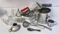Mixed Lot with Vintage Kitchen Utensils & Tools