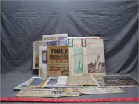 Vintage Collection Of Assorted Newspapers