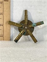 Vintage Clockmakers Bench Keys Brass Five Prong-