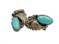 Sterling Navajo Turquoise Earrings