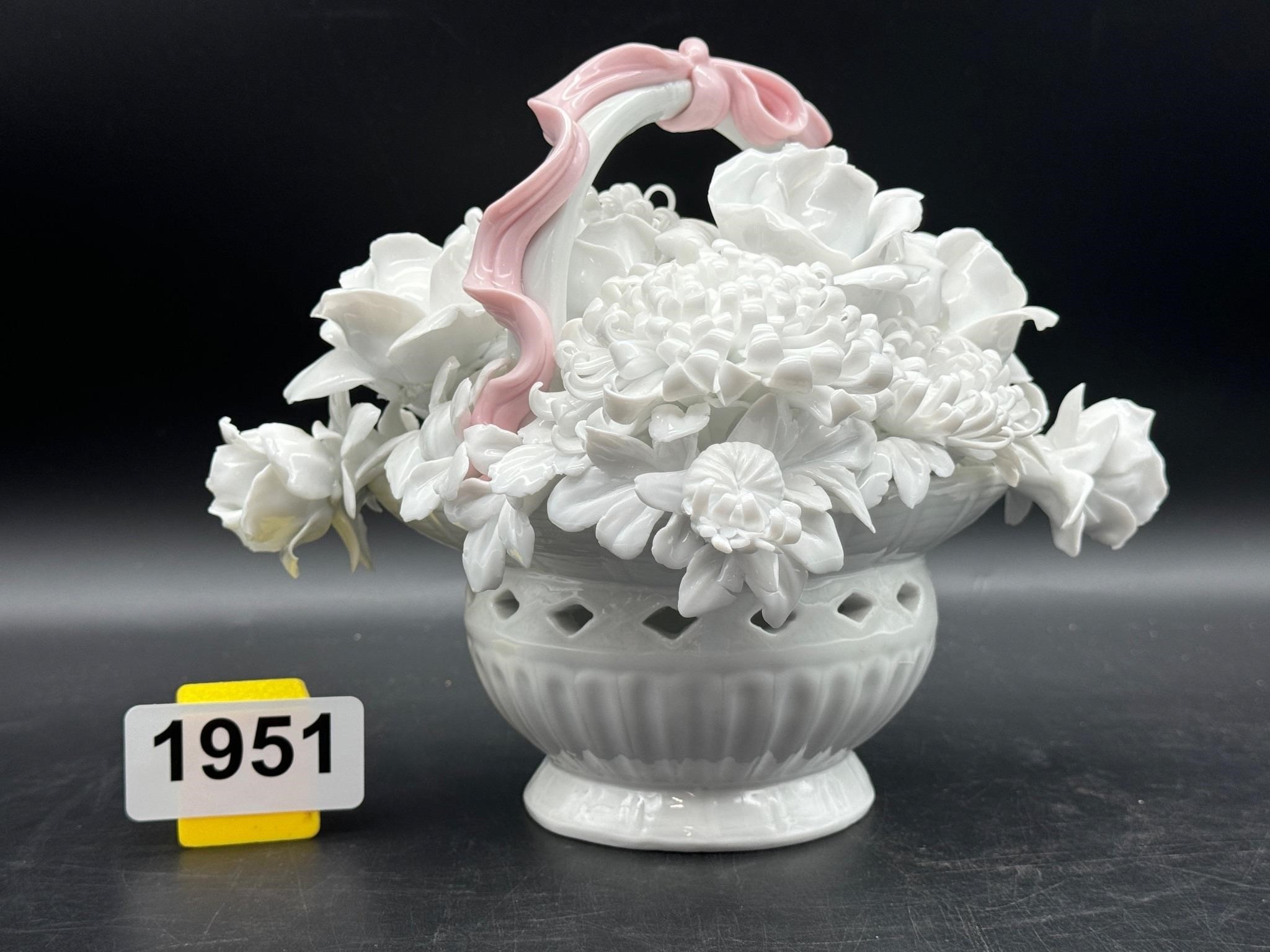 WOW! Vintage Fine Porcelain Flower Basket