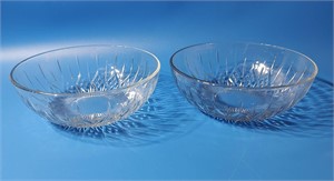 Pair of Retro Glass Bowls