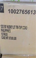12ct Husky 50ft Tri-Tap Extension Cord
