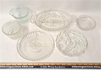 Glass Serving Dishes-Divided/Cream & Sugar+