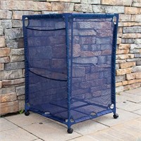 Rolling Pool Storage Organizer Bin Medium (Blue)