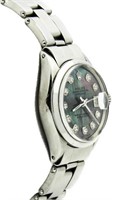 Ladies Oyster Date MOP Diamond Rolex Watch