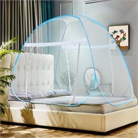 Omont Pop Up Bed Net Tent with Bottom, Folding Des