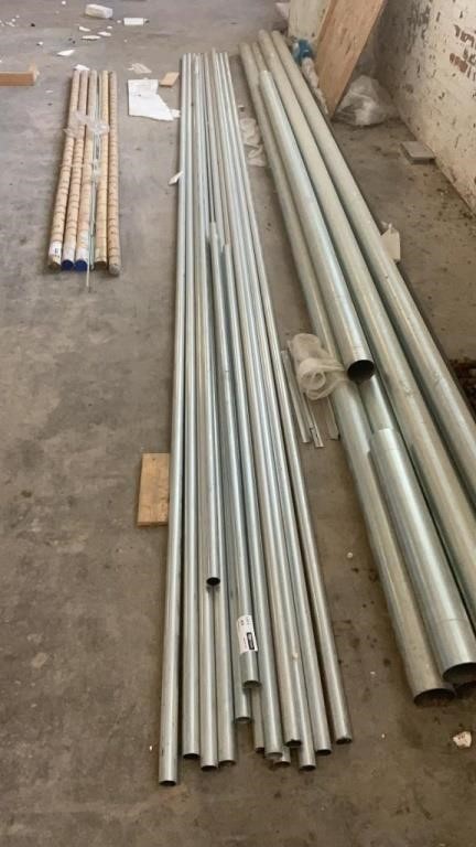 1 LOT, Assorted Pipes All but 3 Measure 19 Ft. 5