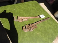 (2) pipe wrenches