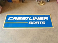 Crestliner Boats Tin SIgn 24x72