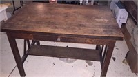 Oak Library Table