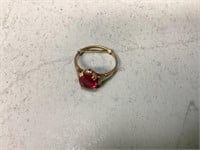 10K Gold Ruby Ring