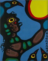 Norval Morrisseau 1931-2007 Acrylic on Canvas