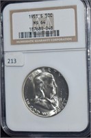 1951 S FRANKLIN HALF DOLLAR